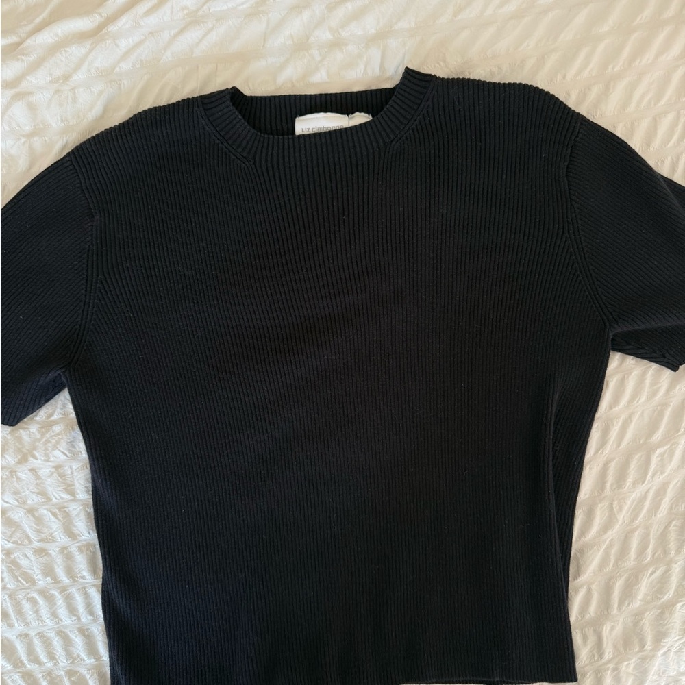 Liz Claiborne Ribbed Sweater Top